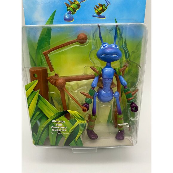 Sealed 1998 Mattel Disney A Bug's Life Warrior Flik Action Figure - Picture 2 of 4